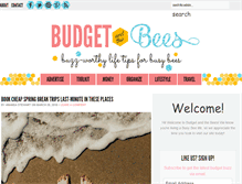 Tablet Screenshot of budgetandthebees.com